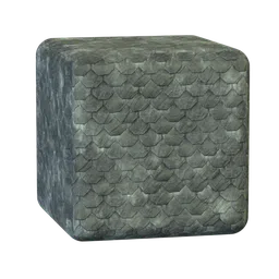 High-quality PBR Roofing Tiles material for Blender 3D with detailed textures.