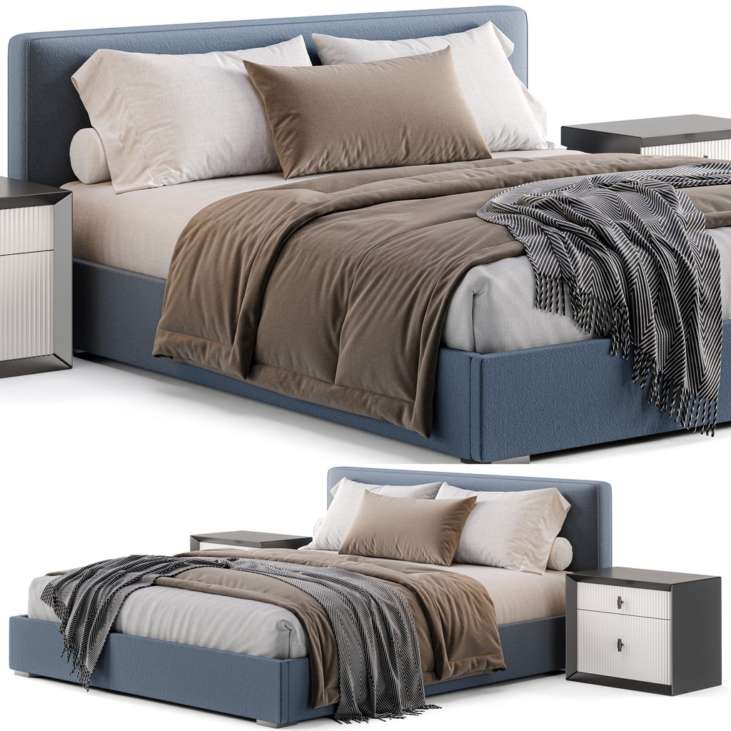 Rh Modena Bed Beds Models Blenderkit