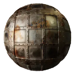 Metal Rivets Eroded Panels