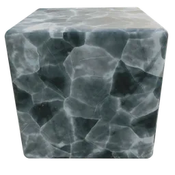 Realistic Ice 1 PBR material texture for 3D rendering in Blender and compatible software, 1K resolution.