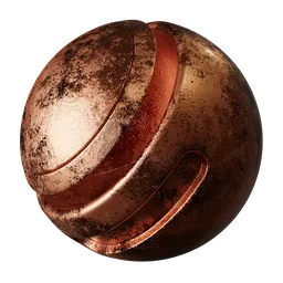 Rough copper metal