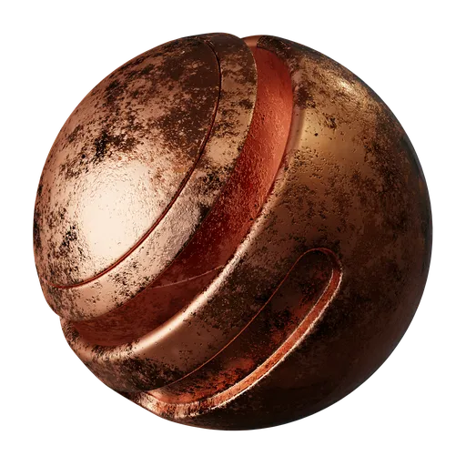 Rough copper metal