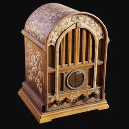 1930s Large Cathedral Radio Ornate