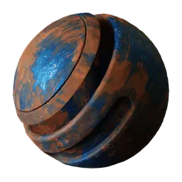 Blue Rusted Metal