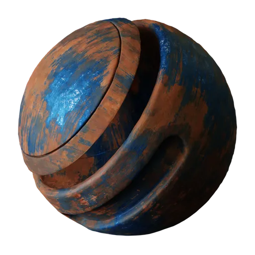 Blue Rusted Metal