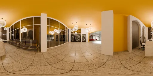 Public Hall Reception Interior HDRi