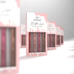 Liquid lipstick packaging box