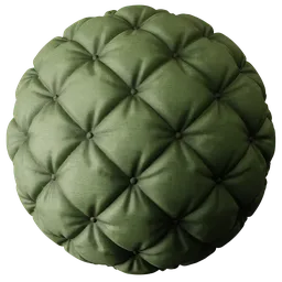 Quilted Fabric Soft Green