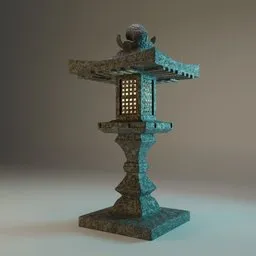 Japanese Temple - Stone Lantern