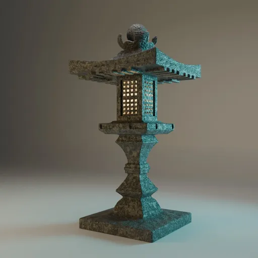 Japanese Temple - Stone Lantern