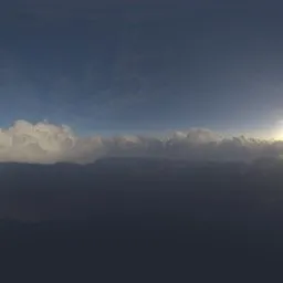 In the Clouds Aerial Sun