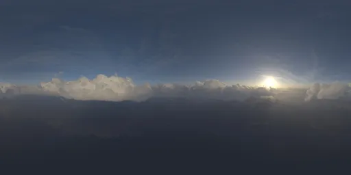 In the Clouds Aerial Sun