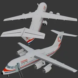 Airliner BAe 146 Loganair