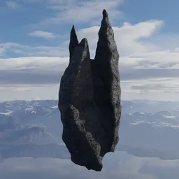 Sharp Dark Grey Rock