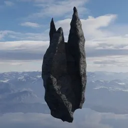 Sharp Dark Grey Rock