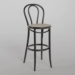 18 Barstool B105 - Dark Wenge