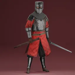 Knight Templer - Rigged
