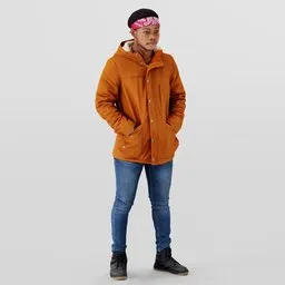 Buddy in Orange Jacket