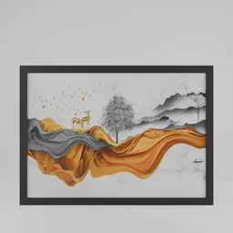 Abstract  deer Photo Frame