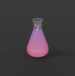 Low Poly Science Flask