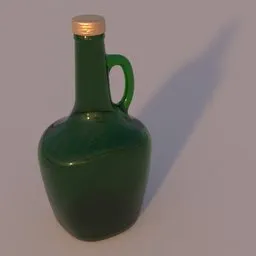 Green Glass Bottle