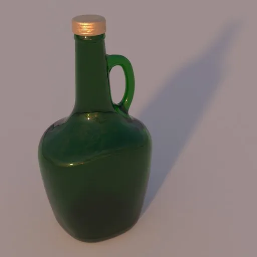Green Glass Bottle