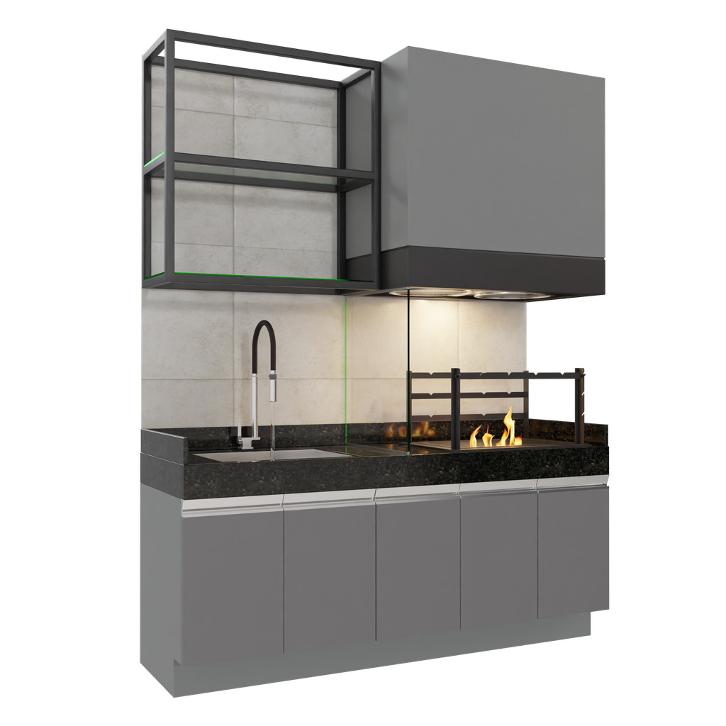 BlenderKit Download the Grill Barbecue Gourmet model