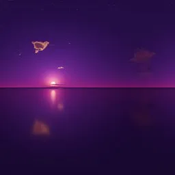 Purple Sunset Horizon