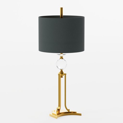 Everston Gold Table Lamp Black Shade Table Lamps models BlenderKit