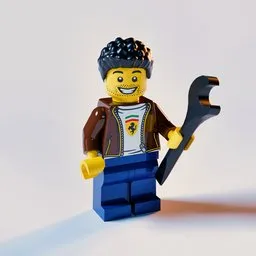 Lego mini figure 02 (Ferrari mechanic)