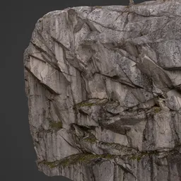 Rocky Cliff Mountain Photoscan