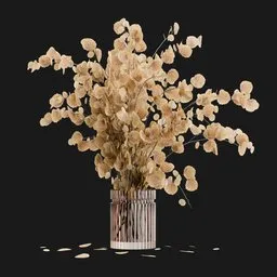 Dried Flower Potted Decoration Model