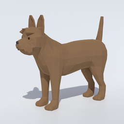 Low Poly Yorkshire Terrie