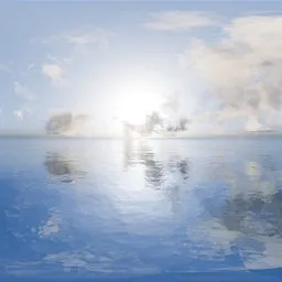 Bright Ocean Cloud Glow