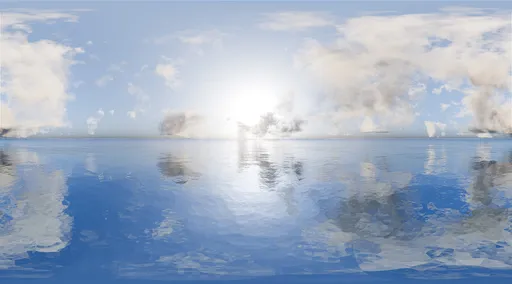 Bright Ocean Cloud Glow