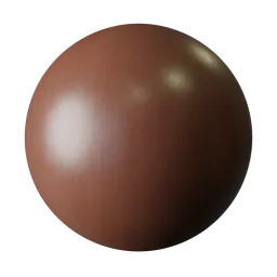 Wood Painted Rust Clay