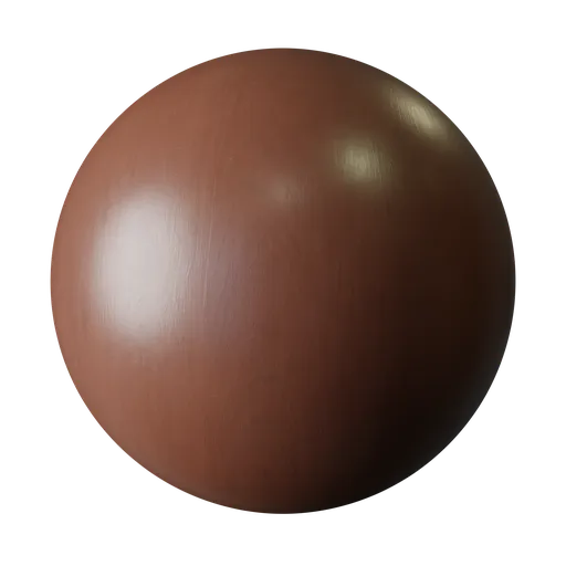 Wood Painted Rust Clay
