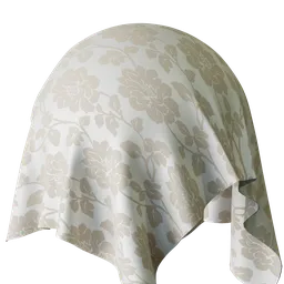 Floral Natural Jacquard