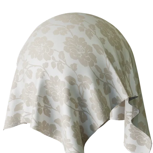 Floral Natural Jacquard