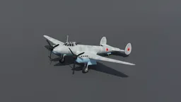 Low Poly Petlyakov Pe-2