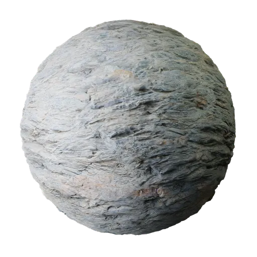 "High-resolution 2K PBR stone material with detailed tiling and displacement for 3D rendering in Blender and other applications."
