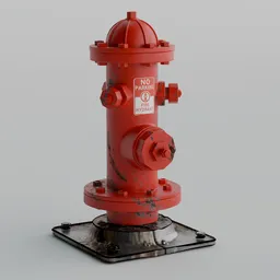 Realistic Fire Hydrant