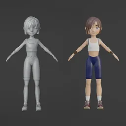 Sport girl base mesh