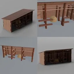 Stylized Horse Stable