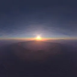 Crater Sunset Large Sun