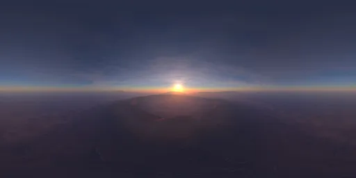 Crater Sunset Large Sun