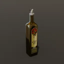 Olive Oil Bottle Open