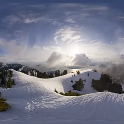 Mountain Top Dramatic Sunset