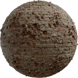 High-quality PBR Wall Bricks Plaster texture for 3D rendering and Blender by Rob Tuytel.