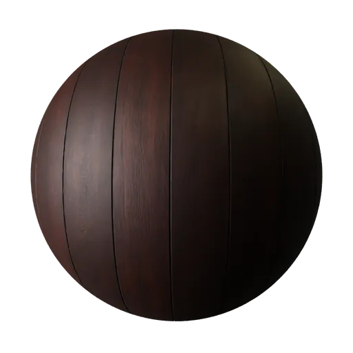 2K PBR old weathered dark wood texture for Blender 3D with realistic displacement detail.